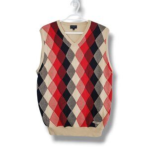 Burberry Golf Light Knit Sweater Vest Tan Size L